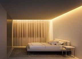 Натяжные потолки с нишей